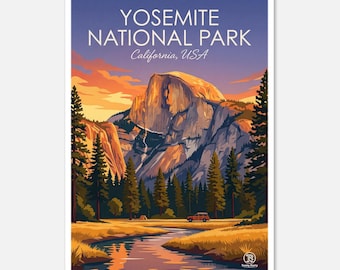 Yosemite National Park Print | California Mountain Landscape (Digital Download)