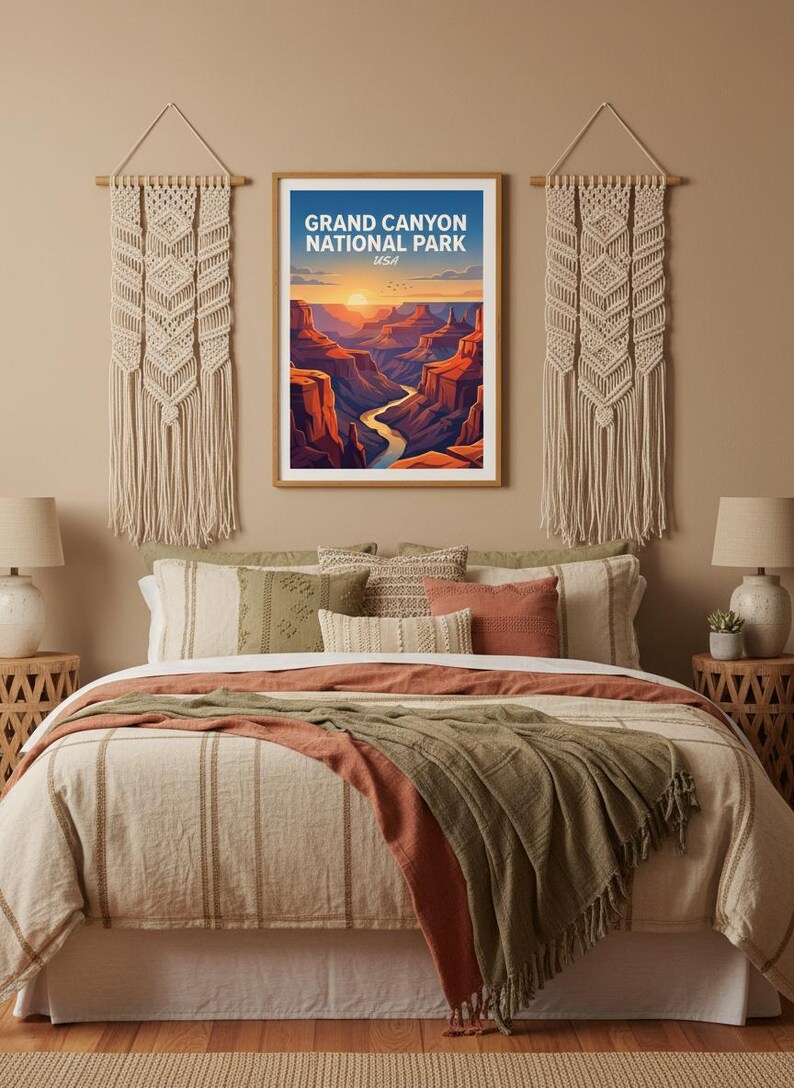 Grand Canyon National Park Art | Arizona Desert Landscape Printable (Digital Download) image 6