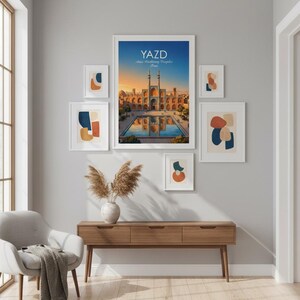 Digitale Kunst am Amir-Chakhmaq-Platz | Yazd-Reiseposter (Digitaler Download) Bild 6