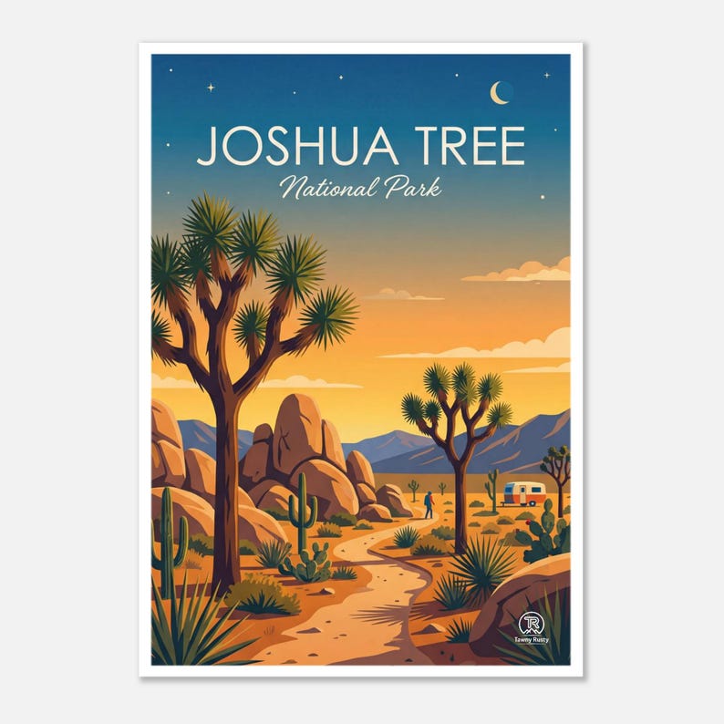 Joshua Tree National Park Print | California Desert Landscape (Digital Download) image 1