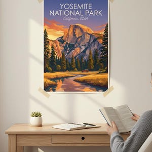Yosemite National Park Print | California Mountain Landscape (Digital Download) image 6