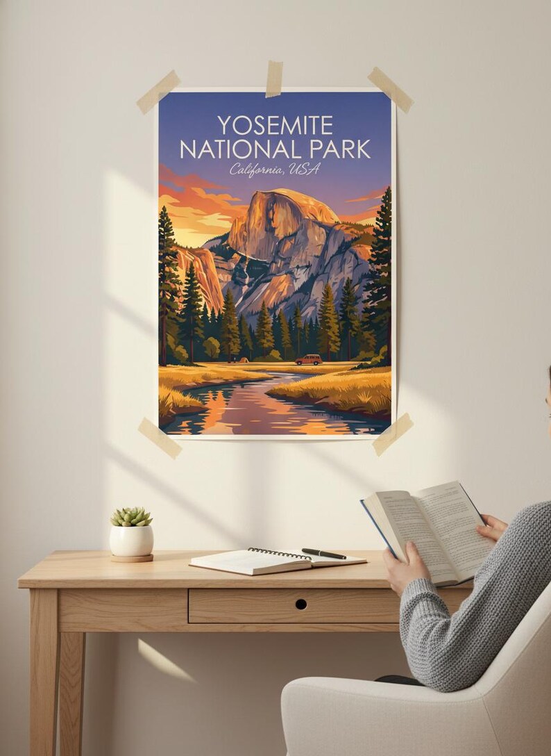 Yosemite National Park Print | California Mountain Landscape (Digital Download) image 6