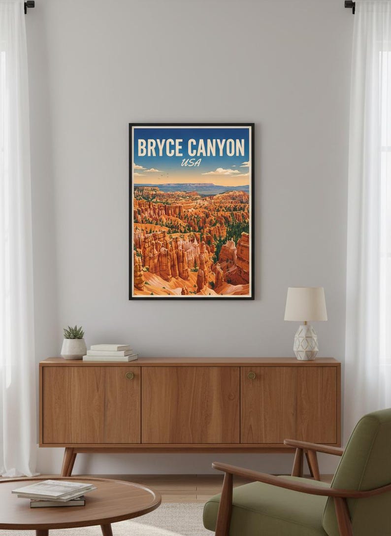 Bryce Canyon National Park Print | Utah Hoodoo Desert Landscape (Digital Download) image 5