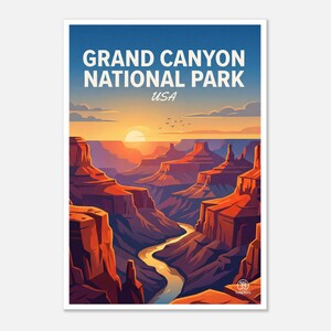 Grand Canyon National Park Art | Arizona Desert Landscape Printable (Digital Download) image 1