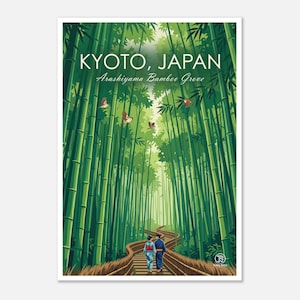 Kyoto Arashiyama Bamboo Grove Print | Japanese Travel Wall Art (Digital Download) image 1