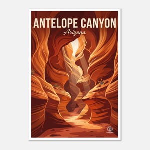 Antelope Canyon Print | Arizona Slot Canyon Southwest Wall Decor (Digital Download) image 1