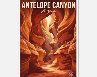 Antelope Canyon Print | Arizona Slot Canyon Southwest Wall Decor (Digital Download)