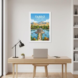 Reseaffisch med El Goli Tabriz | Persisk trädgårdskonsttryck (digital nedladdning) bild 5