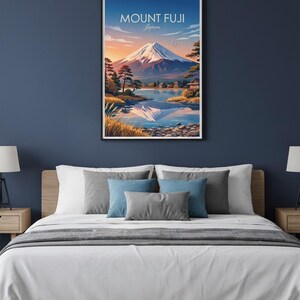 Mount Fuji Print | Japan Travel Poster, Asian Landscape Wall Decor (Digital Download) image 4