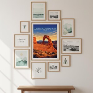 Arches National Park Art Print | Utah Desert Landscape Wall Decor (Digital Download) image 8