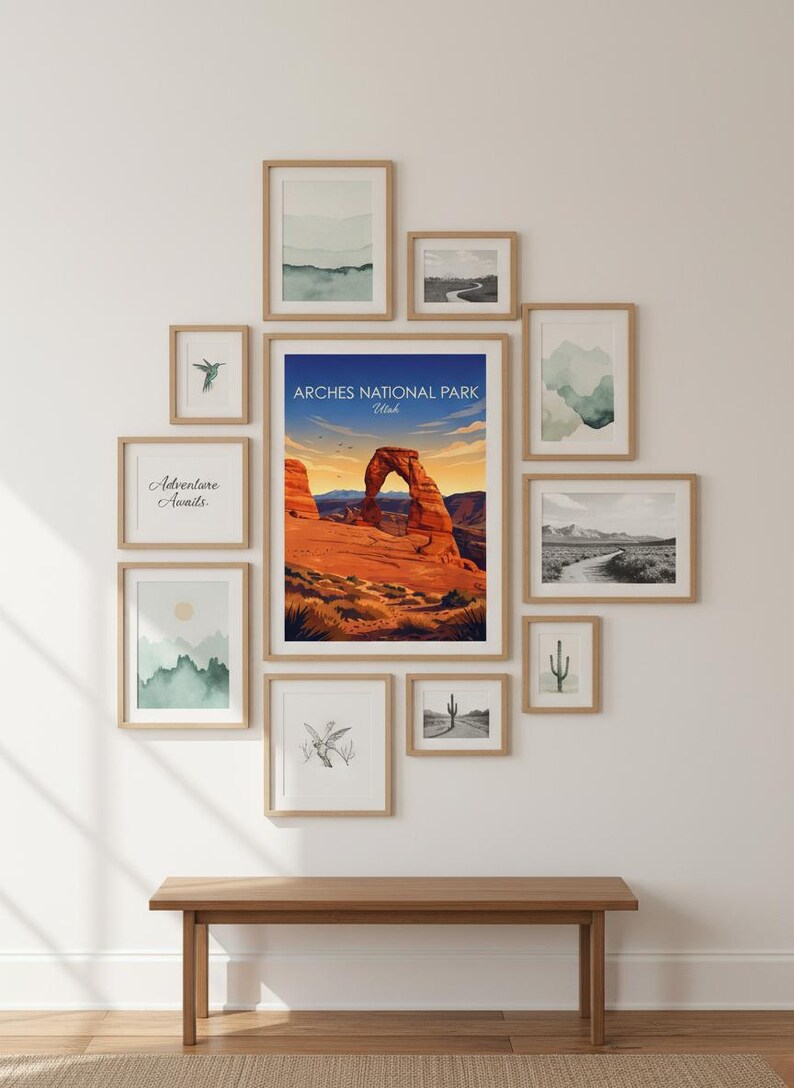 Arches National Park Art Print | Utah Desert Landscape Wall Decor (Digital Download) image 8