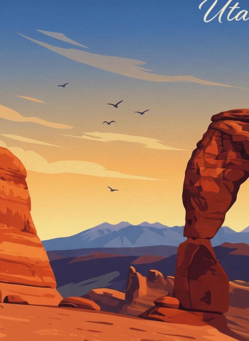 Arches National Park Art Print | Utah Desert Landscape Wall Decor (Digital Download) image 11