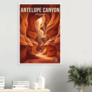 Antelope Canyon Print | Arizona Slot Canyon Southwest Wall Decor (Digital Download) image 2