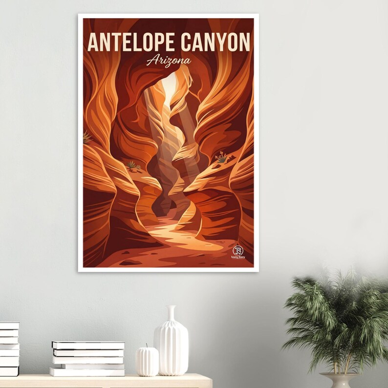 Antelope Canyon Print | Arizona Slot Canyon Southwest Wall Decor (Digital Download) image 2