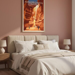 Antelope Canyon Print | Arizona Slot Canyon Travel Poster (Digital Download) image 3