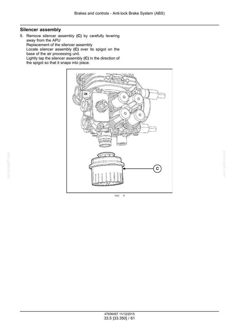 Steyr 6185 CVT, 6200 CVT, 6220 CVT, 6240 CVT Stage IV Tractor Service Reparatie Werkplaatshandboek | Directe pdf-download | Markt: Europa afbeelding 3