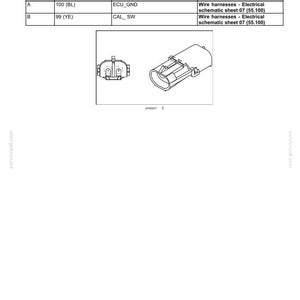 May include: Diagram of a calibration switch, Connector X-111, with pin numbers, wire numbers, circuit references, and electrical schematic frames. Includes two illustrations of the connector.