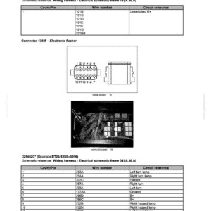 May include: Diagram of an electrical power system, including wiring harness schematics and connector diagrams. The image includes tables with cavity/pin, wire number, and circuit reference information. Text includes "DISTRIBUTION SYSTEMS - ELECTRICAL POWER SYSTEM".