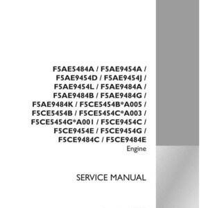 May include: A white service manual with black text, including engine model numbers and the words "SERVICE MANUAL." The Case Construction logo is in the lower right corner. The part number is 84465357.