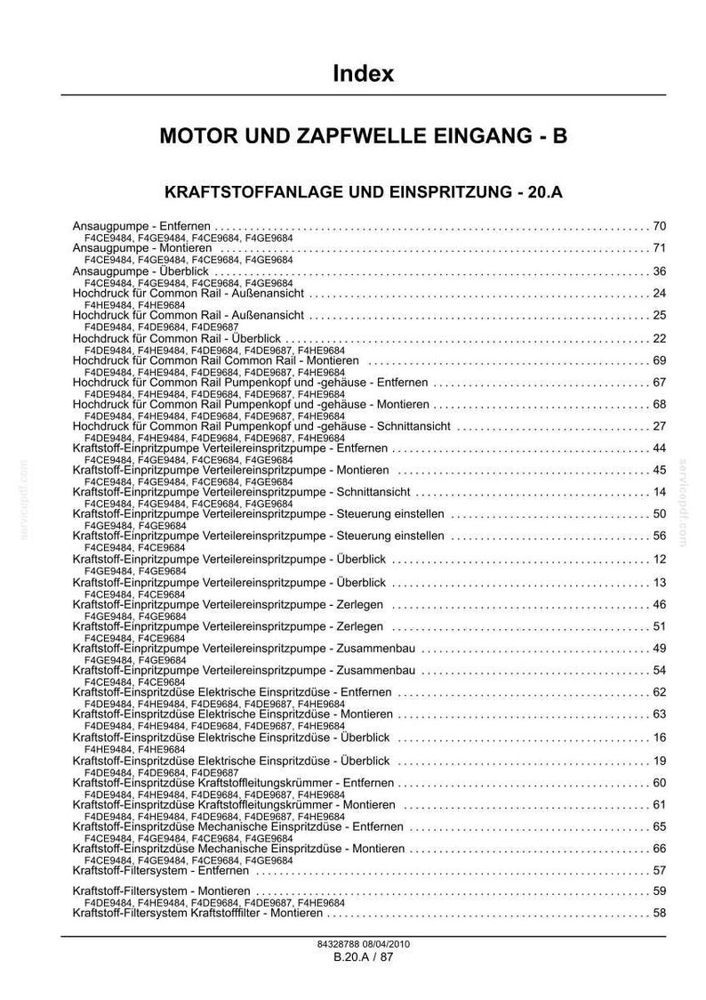 Steyr F4ce9484, F4ce9684, F4de9484, F4de9684, F4de9687, F4ge9484, F4ge9684, F4HE9484, F4HE9684 Motor Wartungshandbuch | PDF-Download image 10