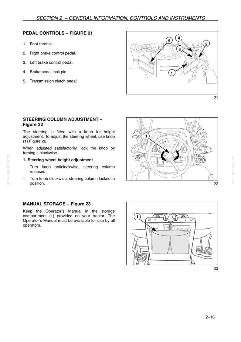 New Holland TD4040F Tractor Operator Owners Operation Manual | Instant PDF Download image 5