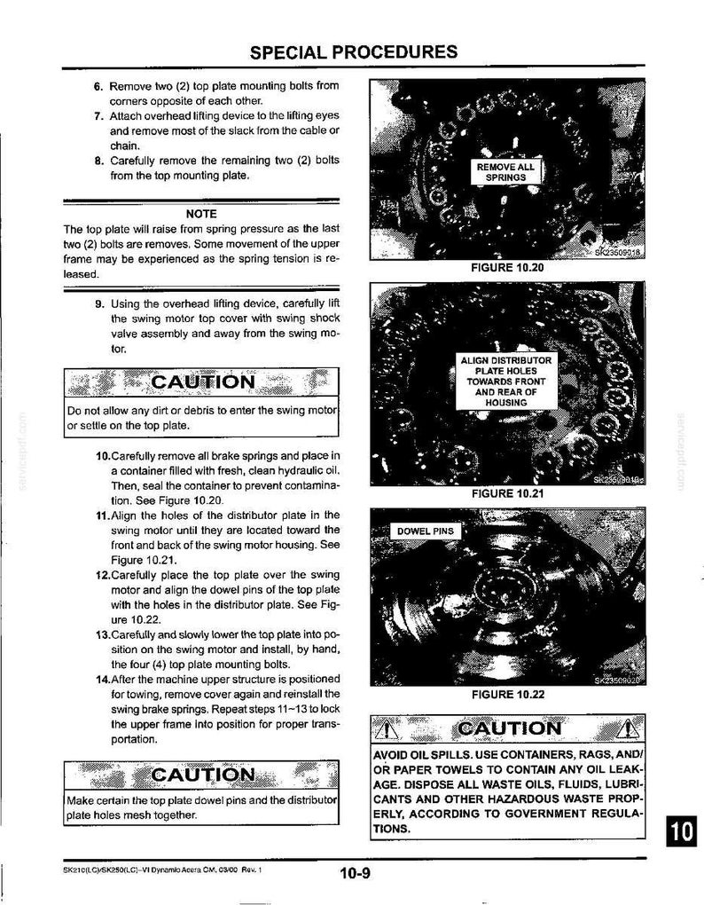 Kobelco Sk210lc Vi, SK250LC VI Hydraulic Excavator Operator Owners Operation Manual | Instant PDF Download image 10