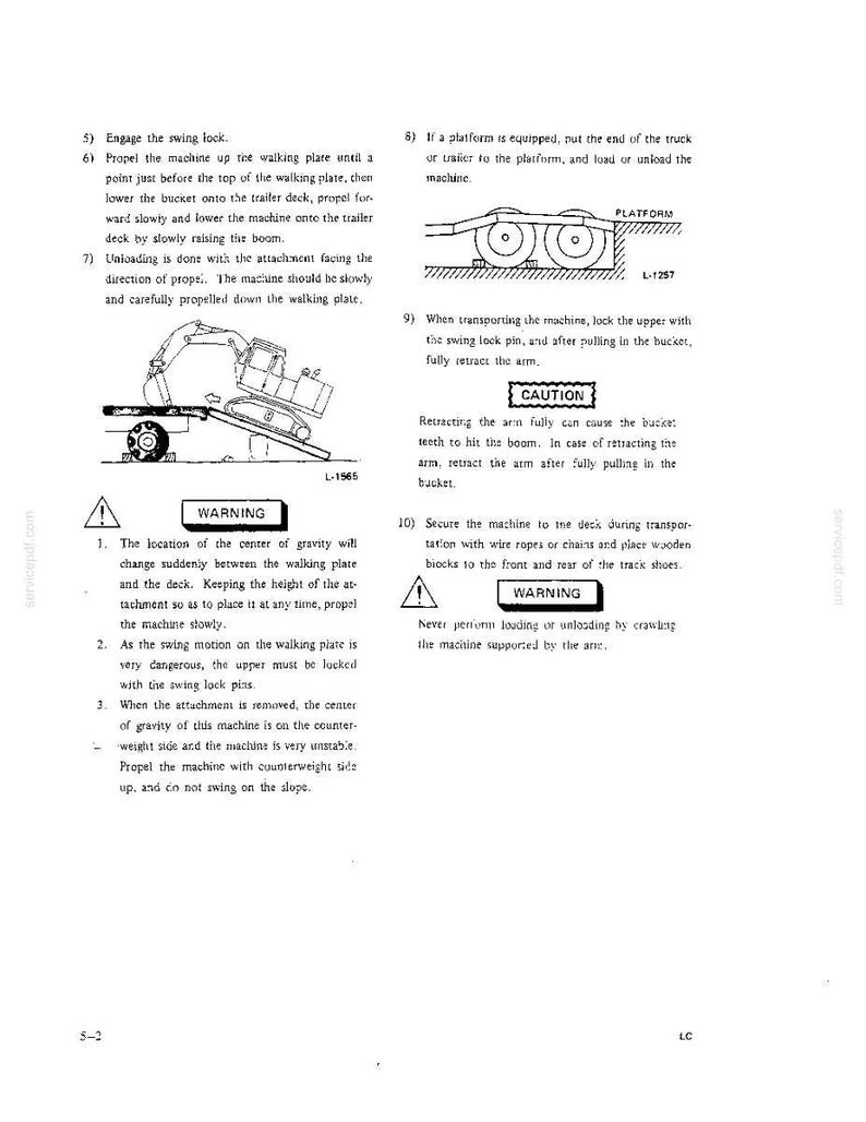 Kobelco MD400LC Hydraulic Excavator Operator Owners Operation Manual | Instant PDF Download image 10