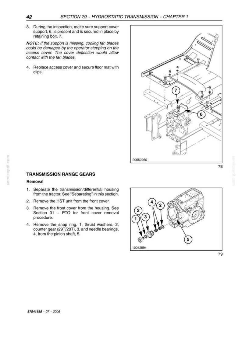 New Holland TZ21D, TZ24D Compact Utility Tractor Service Repair Workshop Manual | Instant PDF Download image 7