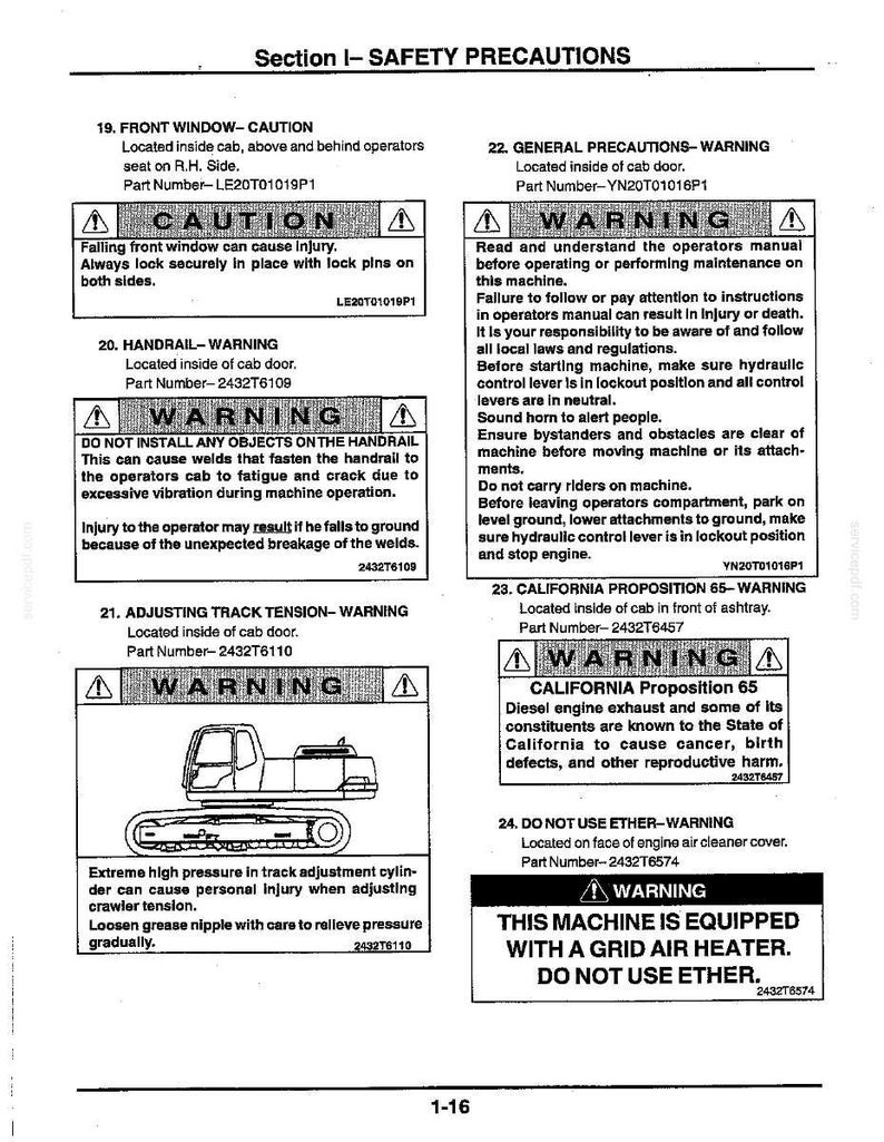 Kobelco Sk130 Iv, SK130LC IV Hydraulic Excavator Operator Owners Operation Manual | Instant PDF Download image 3