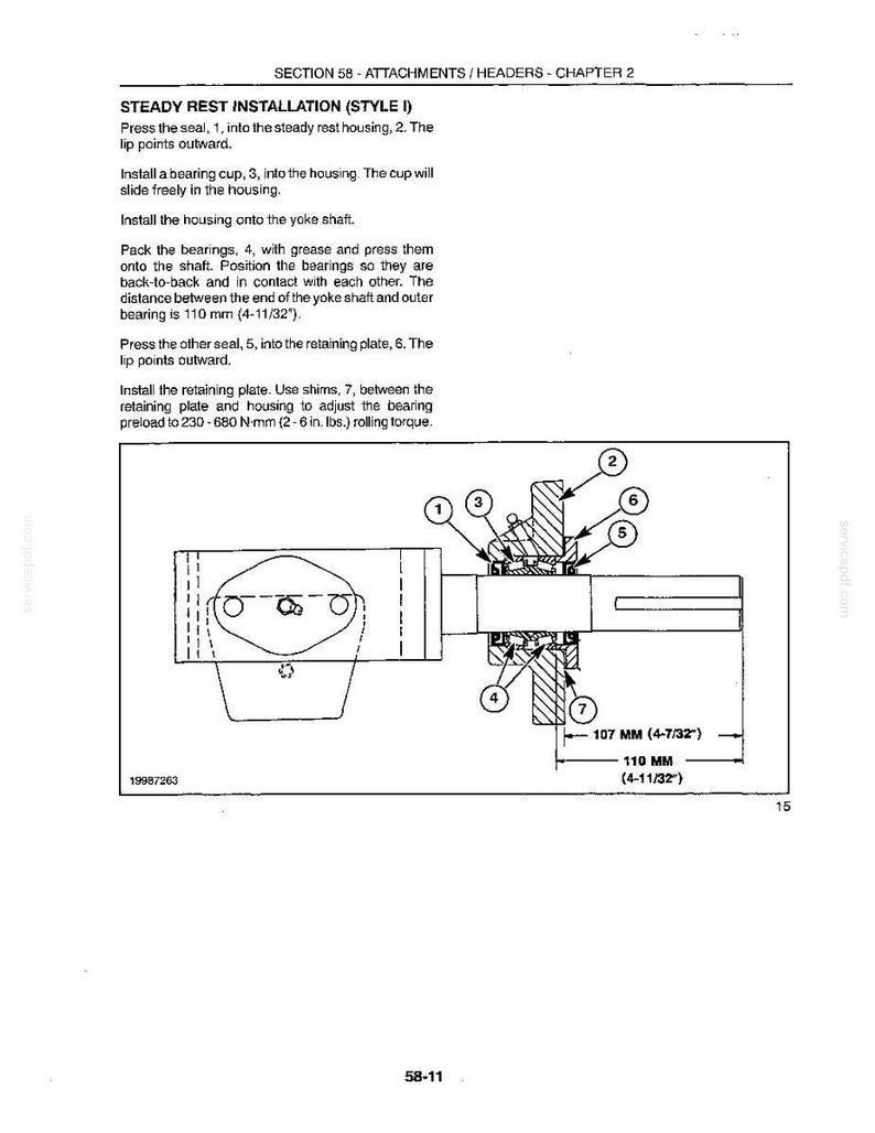 New Holland 2212, 2214, 2216, 2218, 2322, 2324, 2326, 2328 Windrow Forage Header Service Repair Workshop Manual | Instant PDF Download image 6