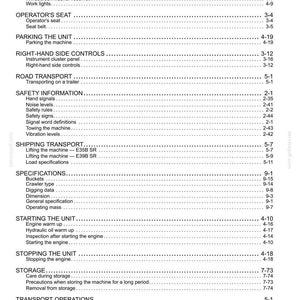 Manual de operación y mantenimiento de la miniexcavadora New Holland E35b Sr, E39B SR / Descarga instantánea en PDF imagen 11