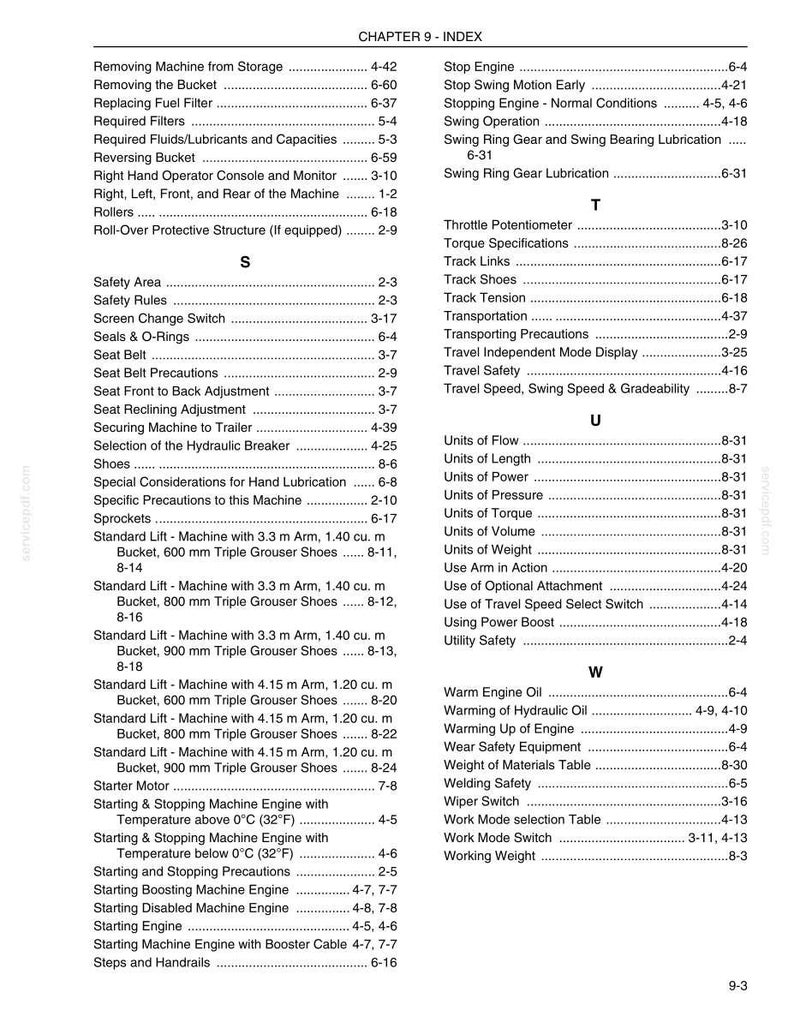 Kobelco SK350-9 Tier 4 Crawler Excavator Operator Owners Operation Manual | Instant PDF Download image 10