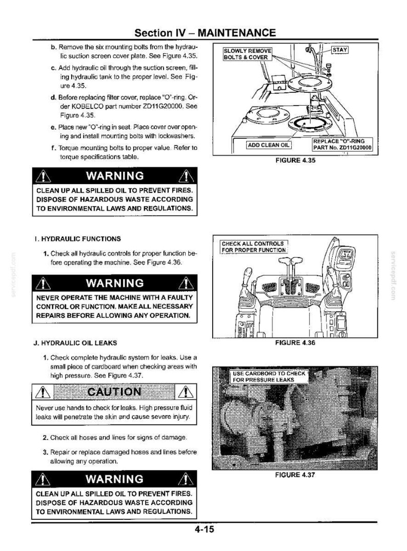 Kobelco Sk235sr-1e, Sk235sr LC-1E Hydraulic Excavator Operator Owners Operation Manual | Instant PDF Download image 5