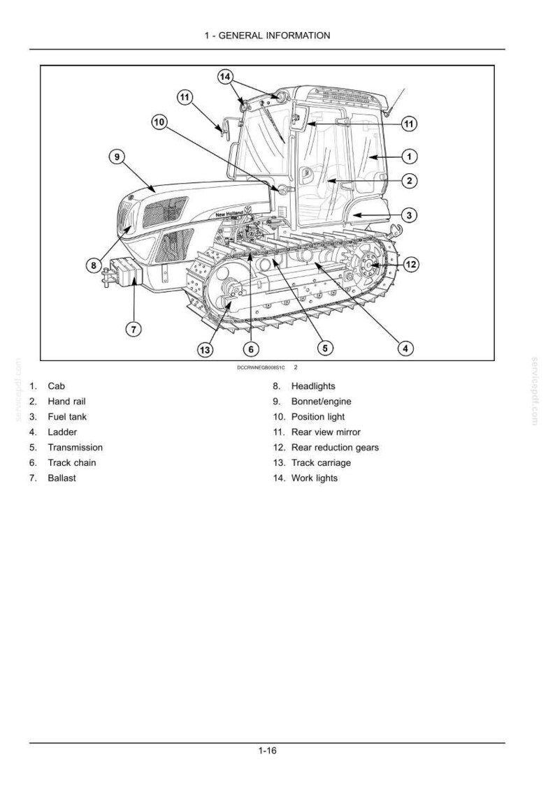 Manual de operación y mantenimiento del tractor New Holland TK4030V, TK4050, TK4050M, TK4060 / Descarga instantánea en PDF imagen 4