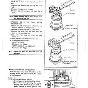 Kobelco Sk210, Sk210lc, Sk250, SK250LC, SK250NLC Hydraulic Excavator Operator Owners Operation Manual | Instant PDF Download image 7