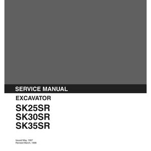 Kobelco Sk25sr SK30SR SK35SR Excavator Service Repair Workshop Manual | Instant PDF Download image 2