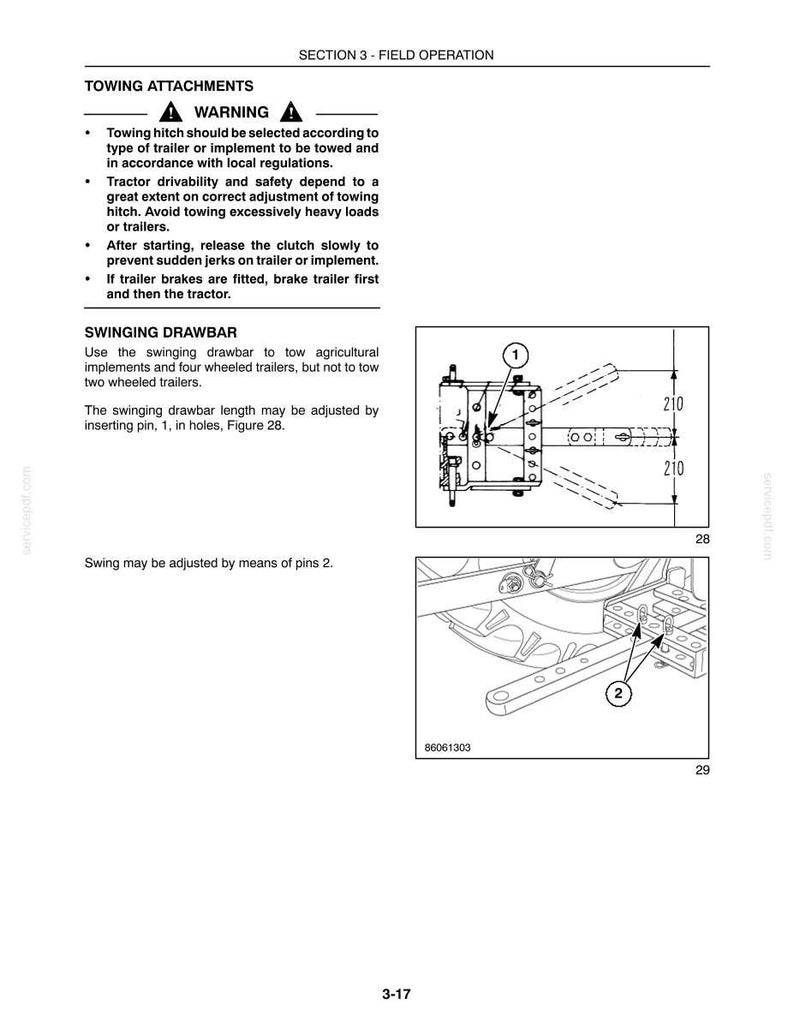 New Holland TT60A, TT75A Tractor Operator Owners Operation Manual | Instant PDF Download image 6