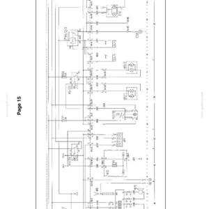 May include: A technical electrical schematic diagram labeled 4003-34 and Page 15, featuring black lines on a white background. It displays various electronic components, symbols, and numerical identifiers including A6, A12, F10, K5/29, K5/33, and S24/1.
