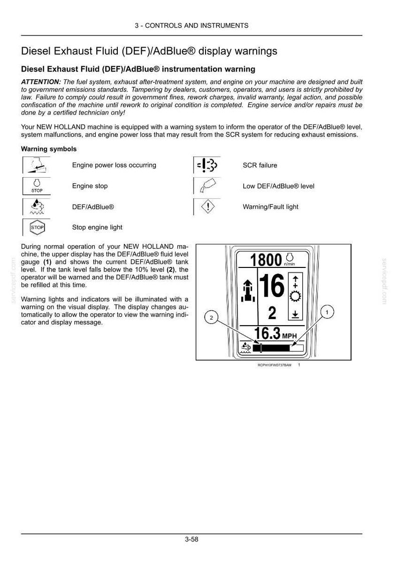 New Holland T9.435, T9.480, T9.530, T9.565, T9.600, T9.645, T9.700 Tier 4B (final) Tractor Operator Owners Operation Manual | Pdf Download image 5