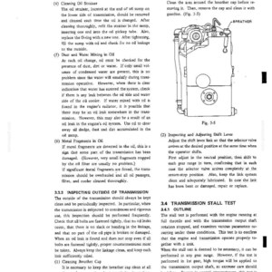 K&ouml;nnte beinhalten: Eine Seite aus einem technischen Handbuch mit einer schwarz-wei&szlig;en Strichzeichnung einer Getriebebaugruppe, beschriftet als Abb. 3-5, mit einem gekennzeichneten Entl&uuml;ftungsdeckel. Der Text enth&auml;lt Anweisungen zur Reinigung des &Ouml;lsiebs.