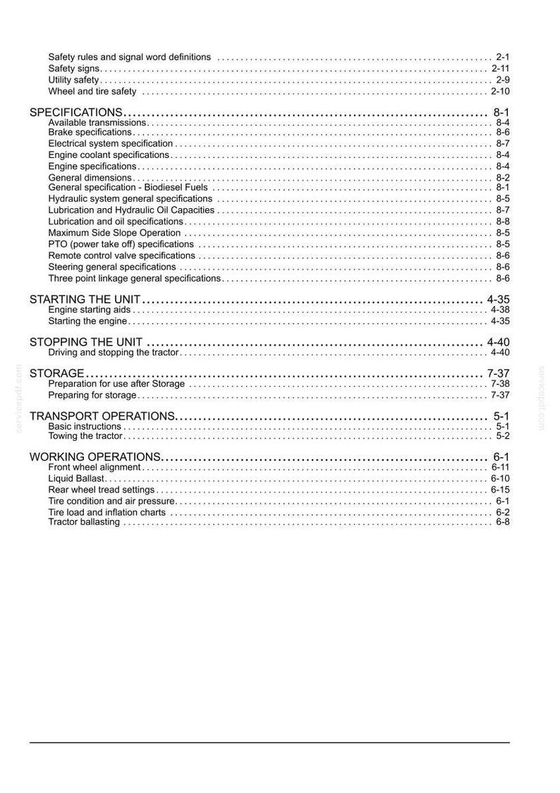 New Holland Ts6020, TS6030, TS6030HC traktorförarmanual | Omedelbar PDF-nedladdning bild 11