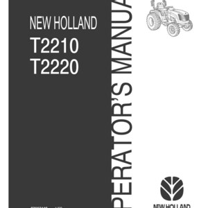 New Holland T2210, T2220 Tractor Operator Owners Operation Manual | Instant PDF Download image 3