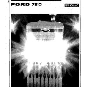 Ford 7810 Tractor Operator Owners Operation Manual | Instant PDF Download image 3