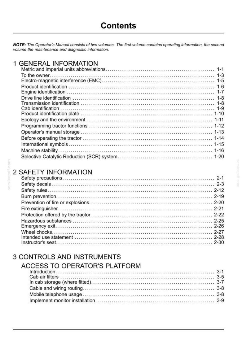 Steyr 4115, 4125, 4135, 4145, 6145 PROFI Tier 4B (final) Tractor Operator Owners Operation Manual | Instant PDF Download image 5