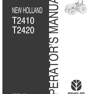 Manual de operación y mantenimiento del tractor New Holland T2410 y T2420 / Descarga instantánea en PDF imagen 3