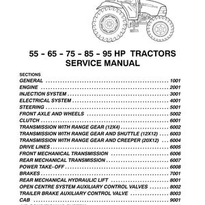 Case Jx55, Jx65, Jx75, Jx85, JX95 traktorer service, reparation och verkstadsmanual PDF | Direkt PDF-nedladdning bild 3