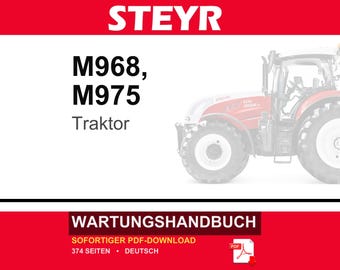 Steyr M968, M975 Traktoren Wartungshandbuch Reparatur Werkstatthandbuch | PDF-Download