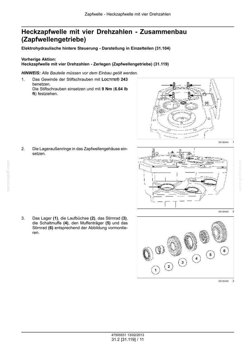 Steyr Cvt 6140, Cvt 6150, Cvt 6160, Cvt 6175, Cvt 6195 Traktor Wartungshandbuch Reparatur Werkstatthandbuch | PDF-Download image 6
