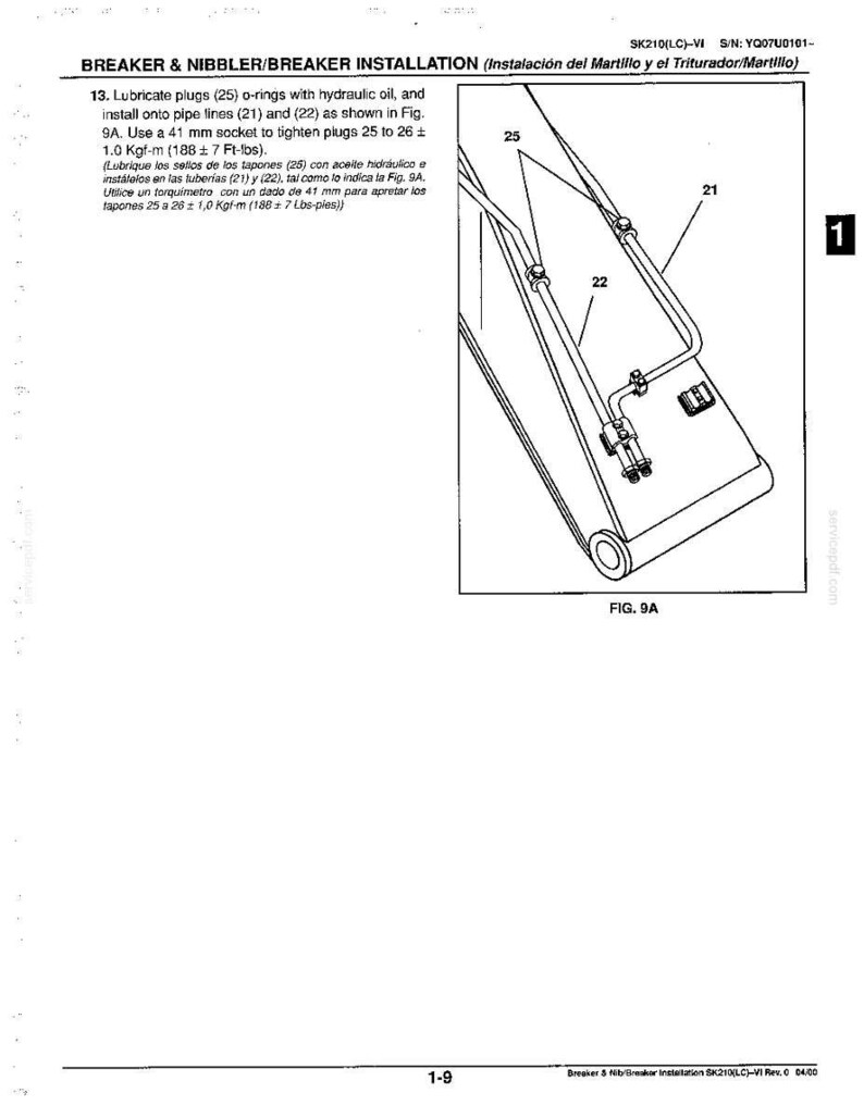 Kobelco SK210LC VI Hydraulic Excavator Operator Owners Operation Manual | Instant PDF Download image 3