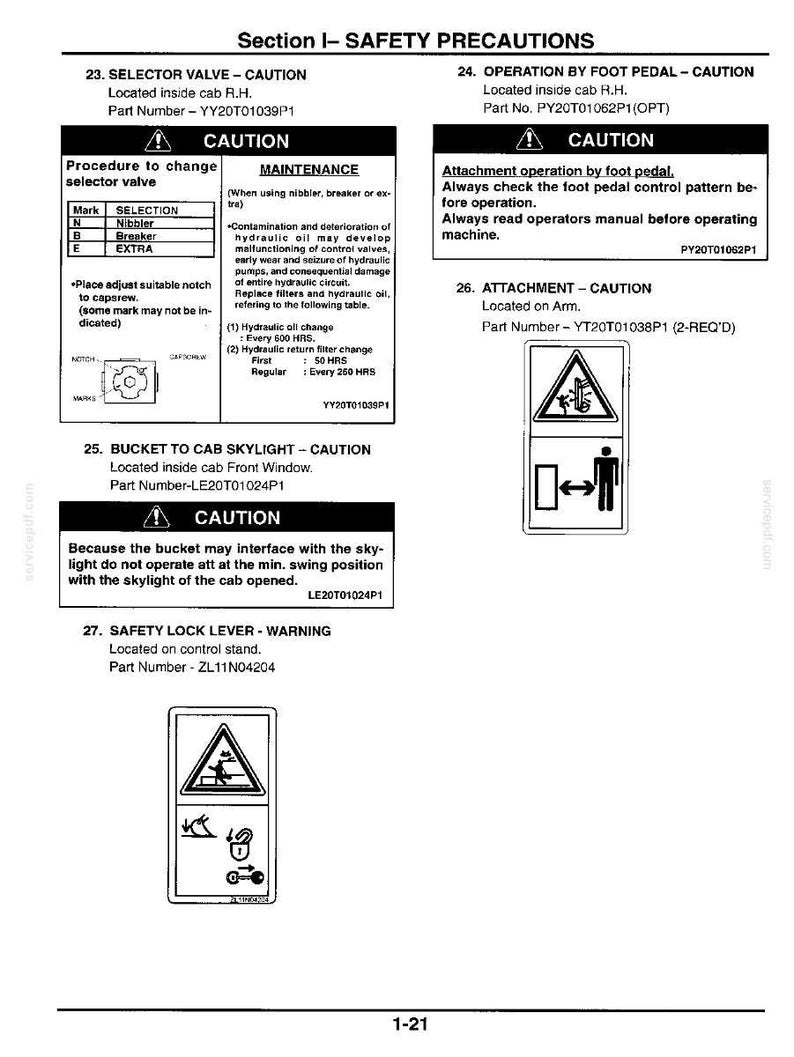 Kobelco SK70SR Hydraulic Excavator Operator Owners Operation Manual | Instant PDF Download imagen 5